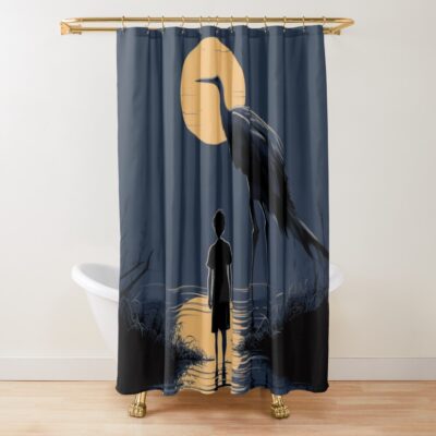 The Boy And The Heron Shower Curtain