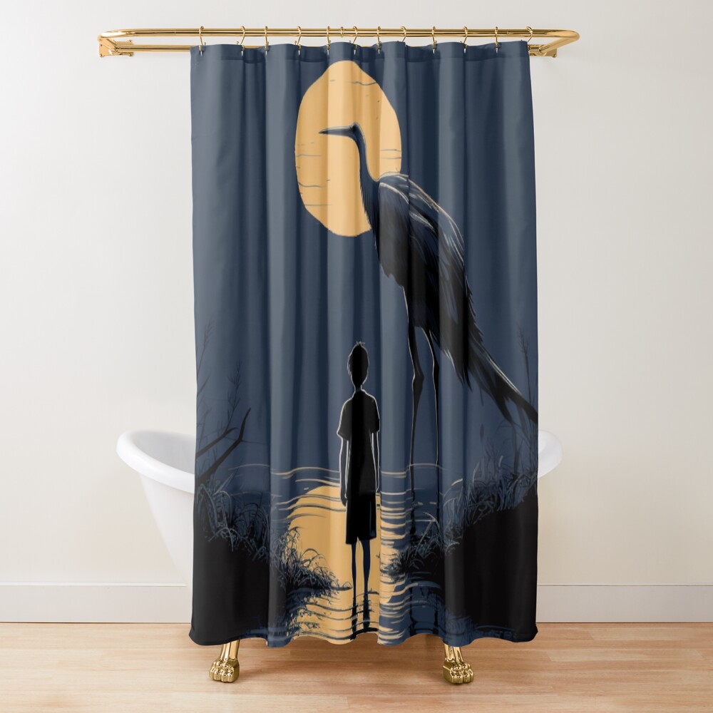The Boy And The Heron Shower Curtain