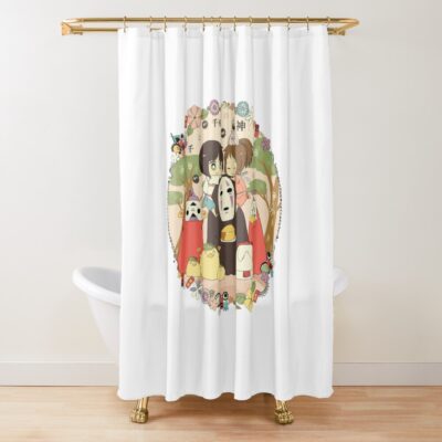 Spirited Away Cute Shower Curtain