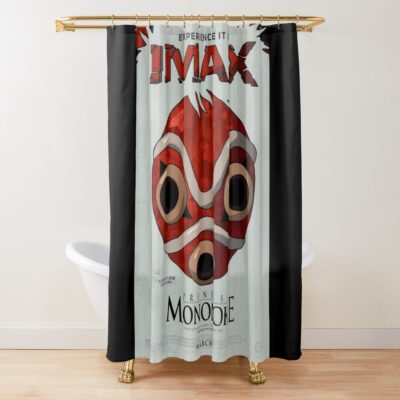 Princess Mononoke Anniversary Poster Princess Mononoke Poster Shower Curtain