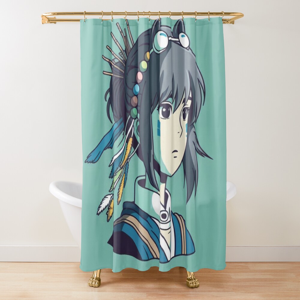Studio Ghibli Princess Mononoke Shower Curtain