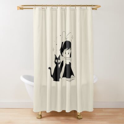 Minimalist Kiki S Delivery Service Shower Curtain