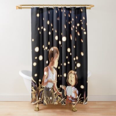 Grave Of The Fireflies Movie Poster Shower Curtain