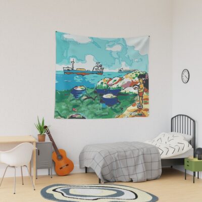 Sousuke Finds Ponyo Tapestry