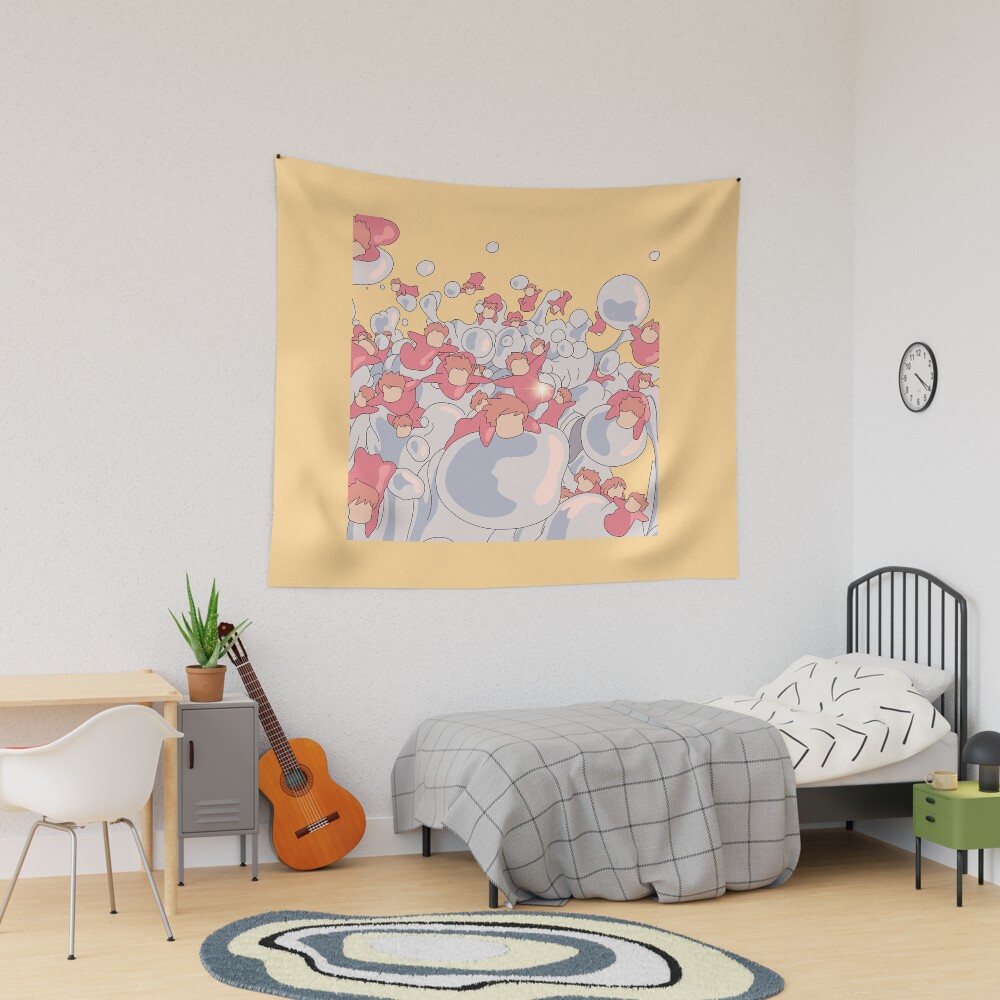 Ponyo Movie Art Tapestry
