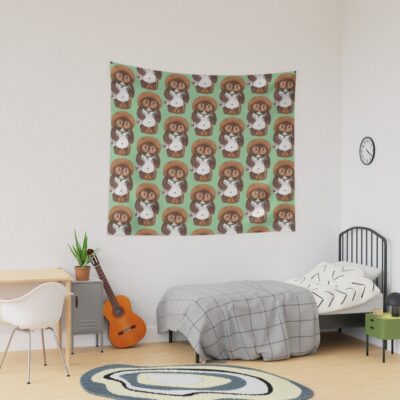 Tanuki With Balls Tapestry
