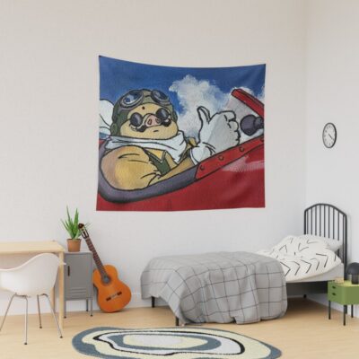 Painting Of Porco Tapestry