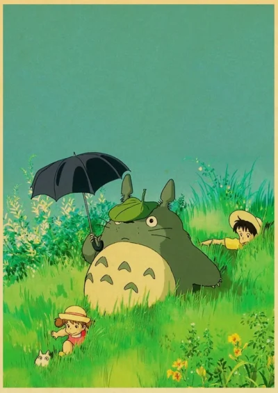 Totoro Art Printing Poster