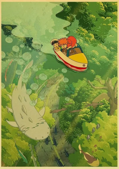 Ponyo Art Printing Poster