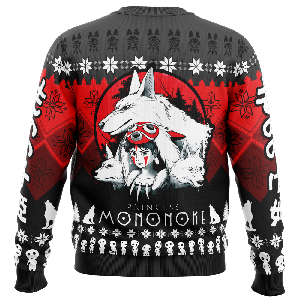 The Pack Princess Mononoke Ugly Christmas Sweater - Image 2