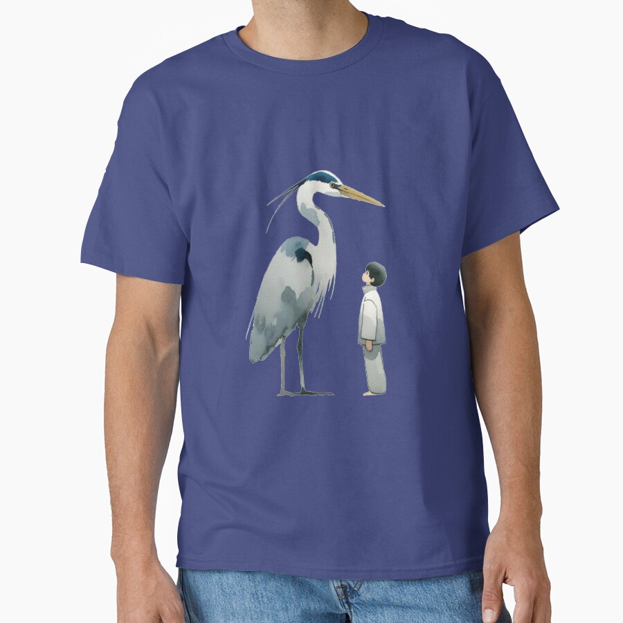 The Boy And The Heron Watercolour T-shirt - Image 4