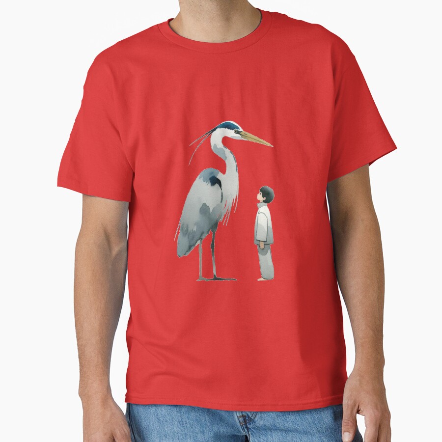 The Boy And The Heron Watercolour T-shirt - Image 5