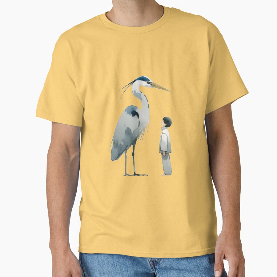 The Boy And The Heron Watercolour T-shirt - Image 6