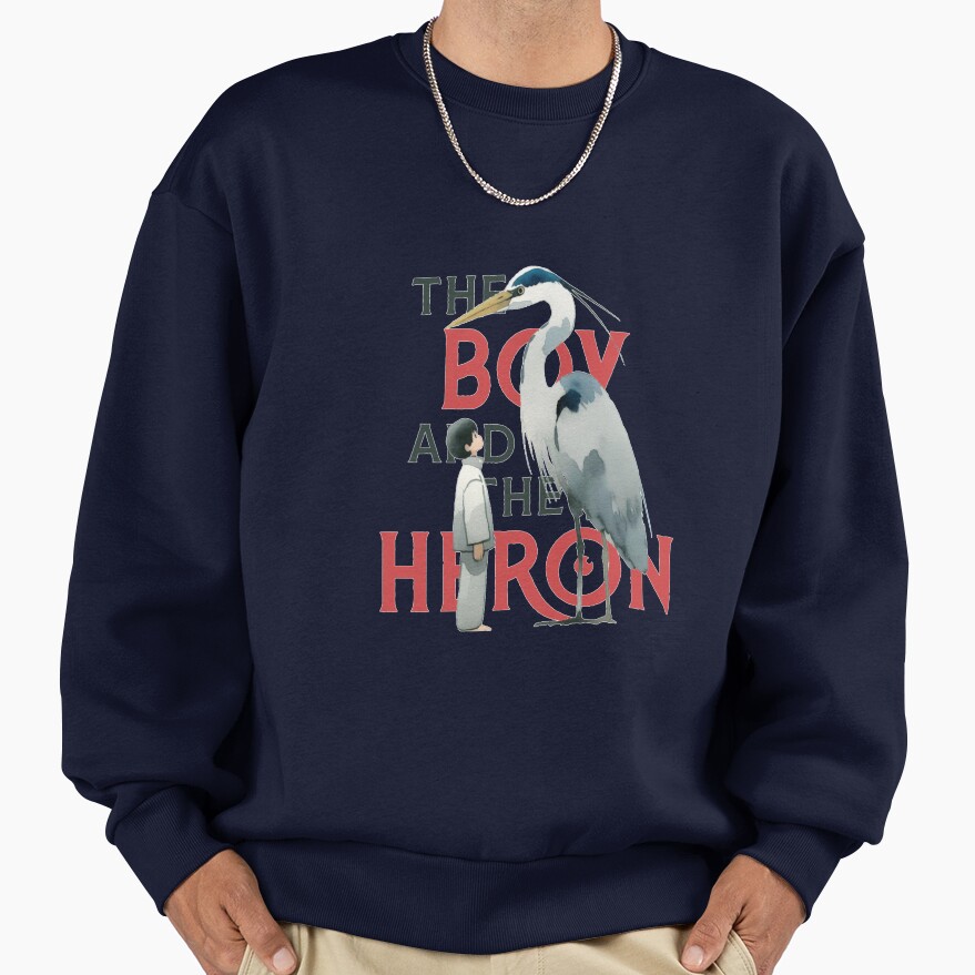 The Boy And The Heron Watercolour 2 Sweatshirt - Image 5