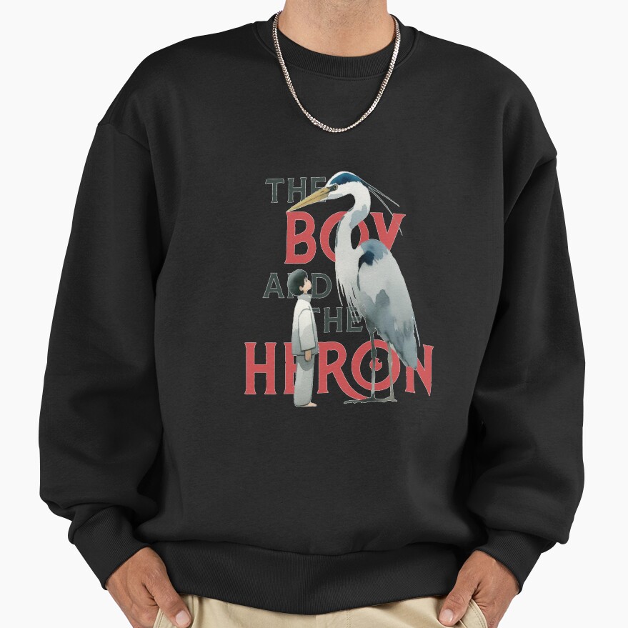 The Boy And The Heron Watercolour 2 Sweatshirt - Image 2