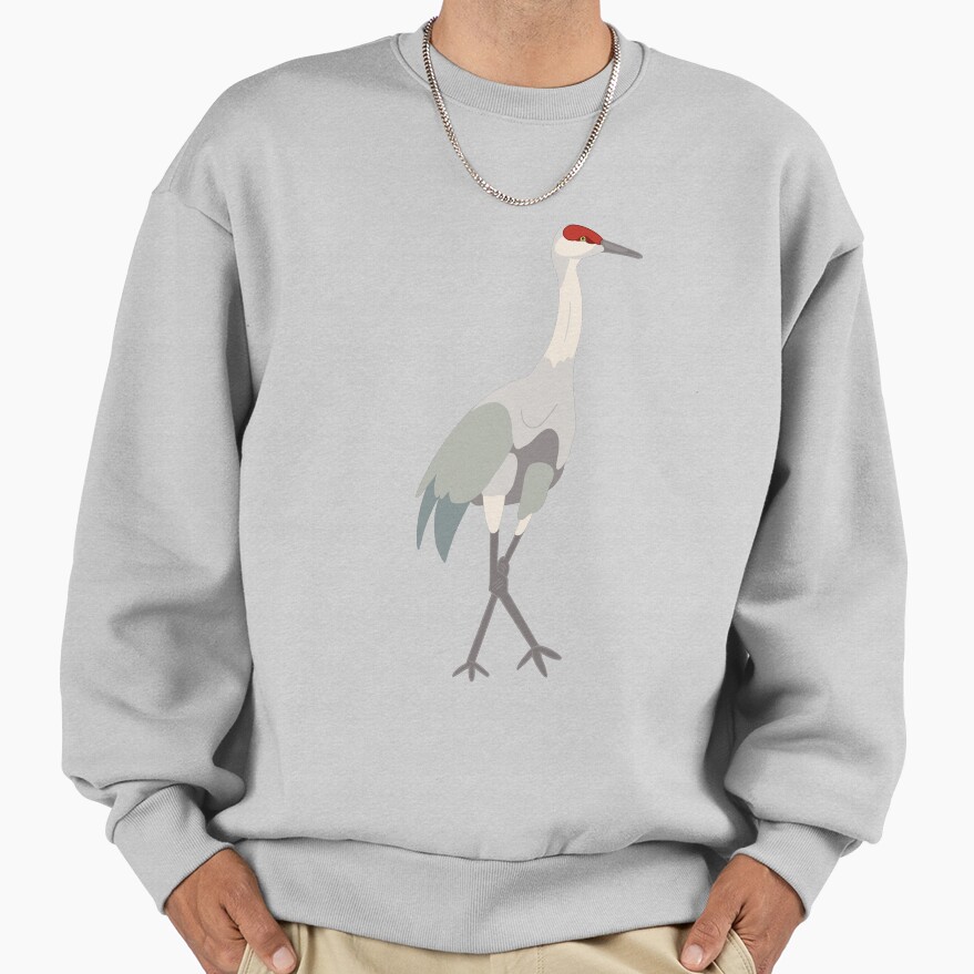 Sandhill Crane Drawing Sweatshirt - Image 4