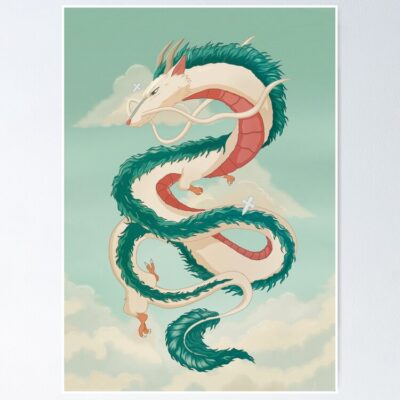 Haku Dragon Spirited Away Poster
