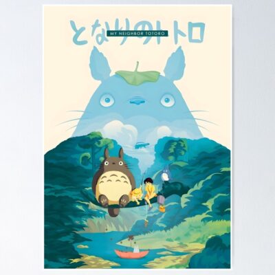 Cute Ghibli Flying Creatures Poster