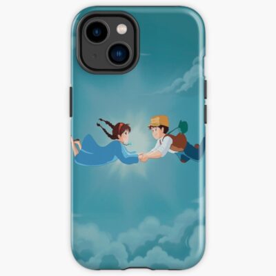 Castle In The Sky Sheeta And Pazu Falling Ghibli Iphone Case