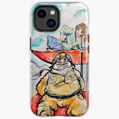 Porco Rosso Watercolor Iphone Case