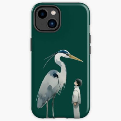 The Boy And The Heron Watercolour Iphone Case