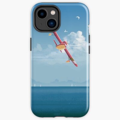 Red Bird And Coastal City Iphone Case