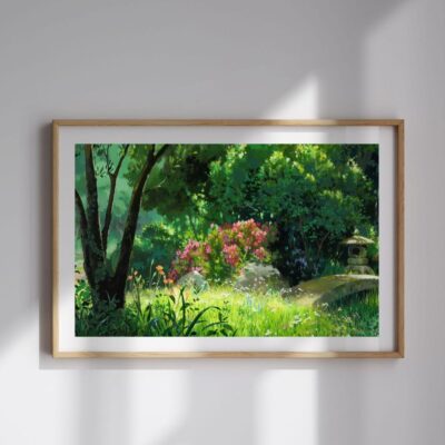 Arrietty Secret World of Arrietty Watercolor Garden Wall Art