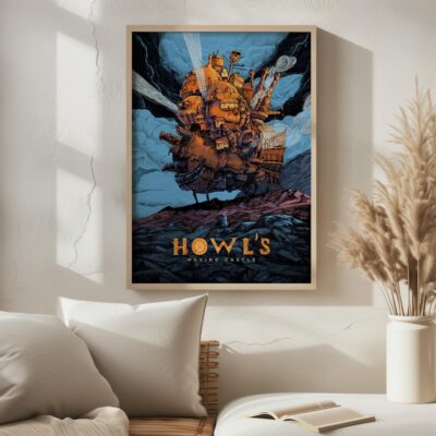 Howl's Moving Castle Anime Vintage Wall Art