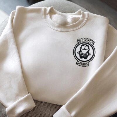 Catbus Minimal Left Chest Embroidered Clothing