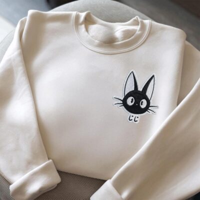 Kiki Cat Embroidered Clothing