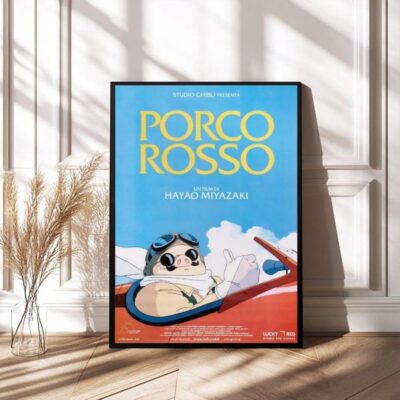 Porco Rosso (1992) Movie Poster Wall Art