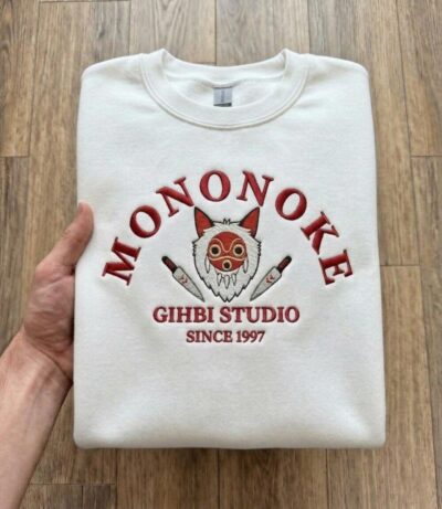 Princess Mononoke Vintage Embroidered Clothing