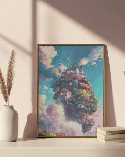 Howl's Moving Castle Ghibli Anime Wall Art