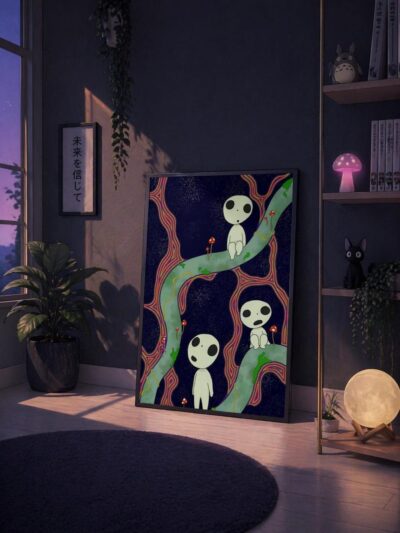 Kodama Forest Spirit Poster Wall Art