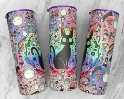 Black Cat Studio Ghibli World Tumbler