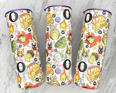 Funny Ghibli Anime Water Tumbler