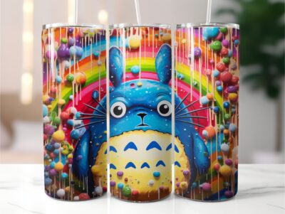 Rainbow Studio Ghibli Totoro Tumbler