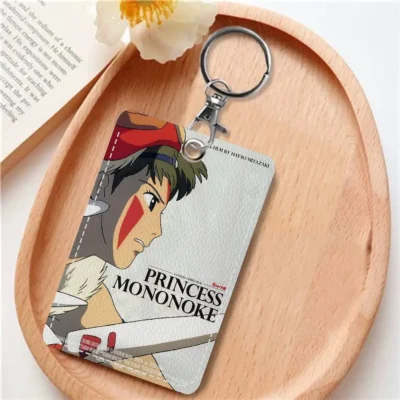Princess Mononoke Card Holder Keychain