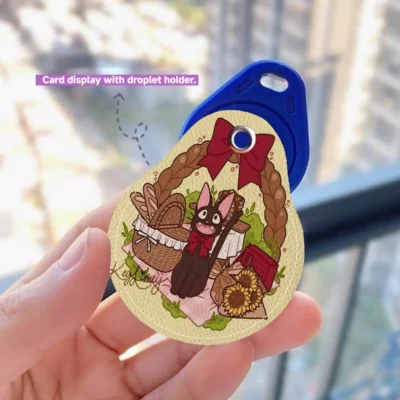 Anime Kiki Jiji Ghibli Protective Sleeve Keychain