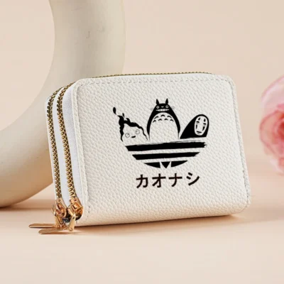 Totoro Signature Double Zipper Wallet