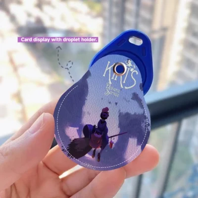 Anime Kiki Jiji Card Protective Sleeve Keychain