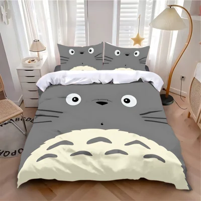 Cute Totoro Ghibli Character Bedding Set