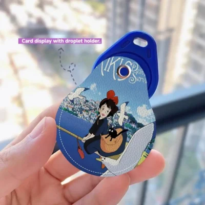 Anime Kiki Ghibli Card Protective Sleeve Keychain