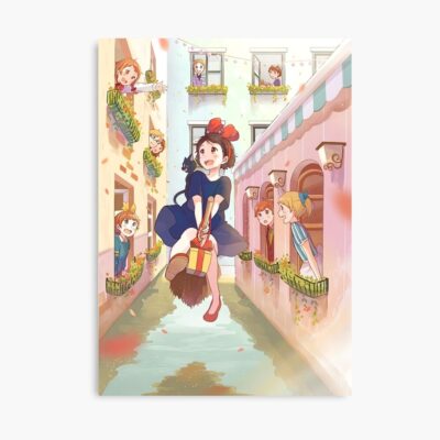 Kawaii And Cute Art Girl Kiki S Go Ghiblis Flying Away Japan Film Poster