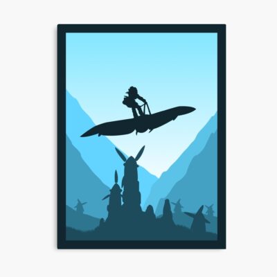 Princess Of The Valley Minimalist Travel Style Anime Art Poster