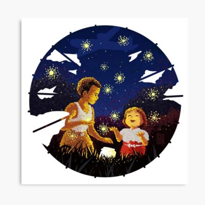 Starry Night Fireflies Poster