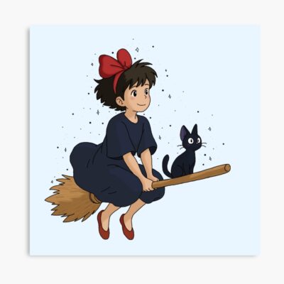 Kiki And Jiji Anime Kawaii Poster
