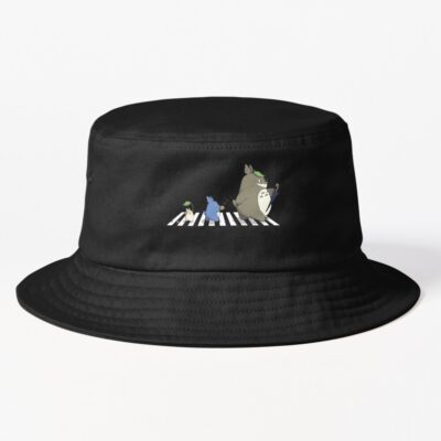 Across The Street Studio Ghibli Bucket Hat