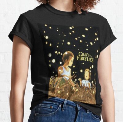 Grave Of The Fireflies Large Graphic T-shirt