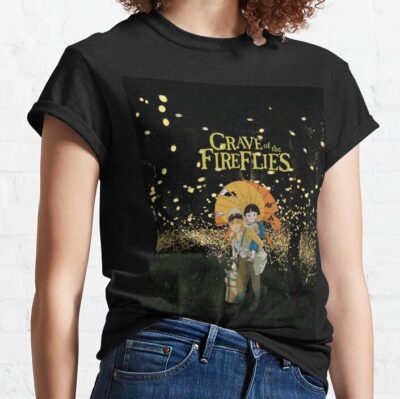 Grave Of The Firefliies With Umbrella T-shirt